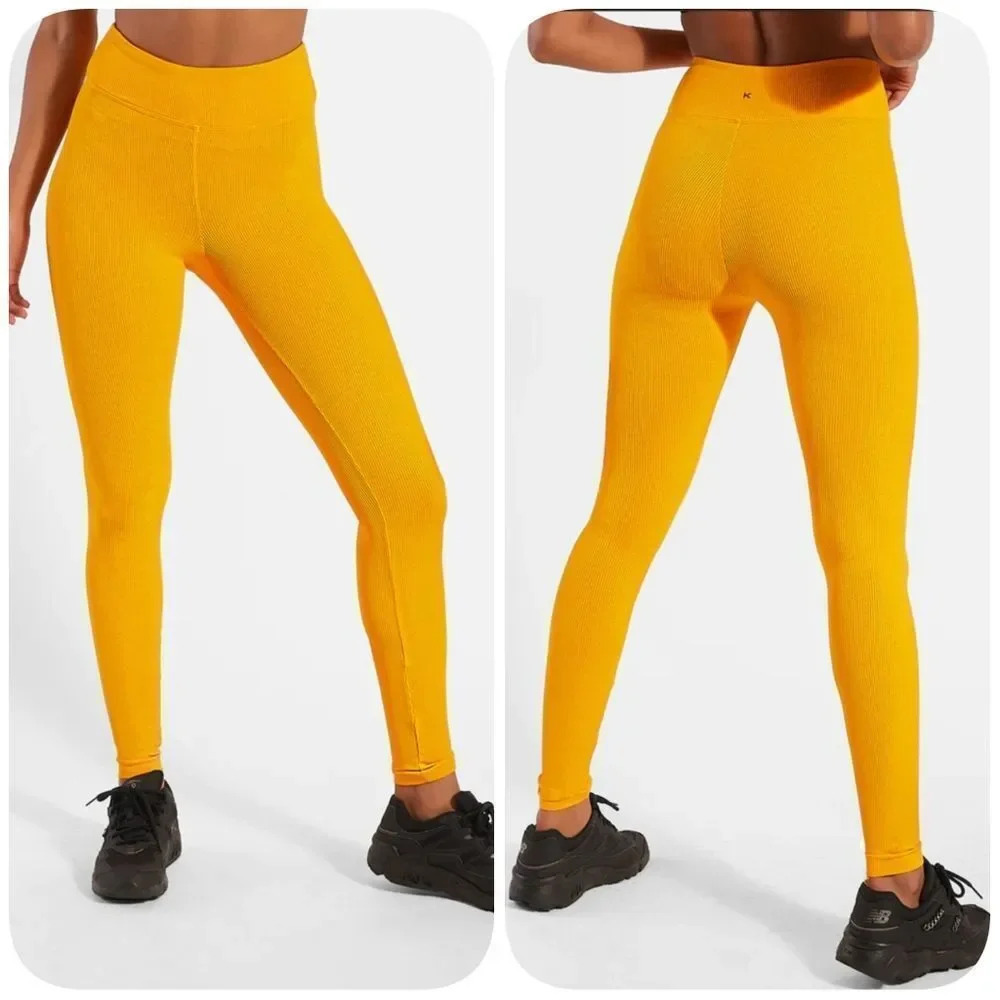 Koral Exceed Rib High Rise Legging - Mango - Picture 2 of 12